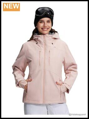 Waterproof Insulated Ski Jacket 15k Winter Snow Coat Ventilated